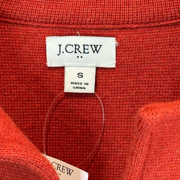 J. Crew Factory NWT Orange Sweater Blazer - size Small - Picture 6 of 8